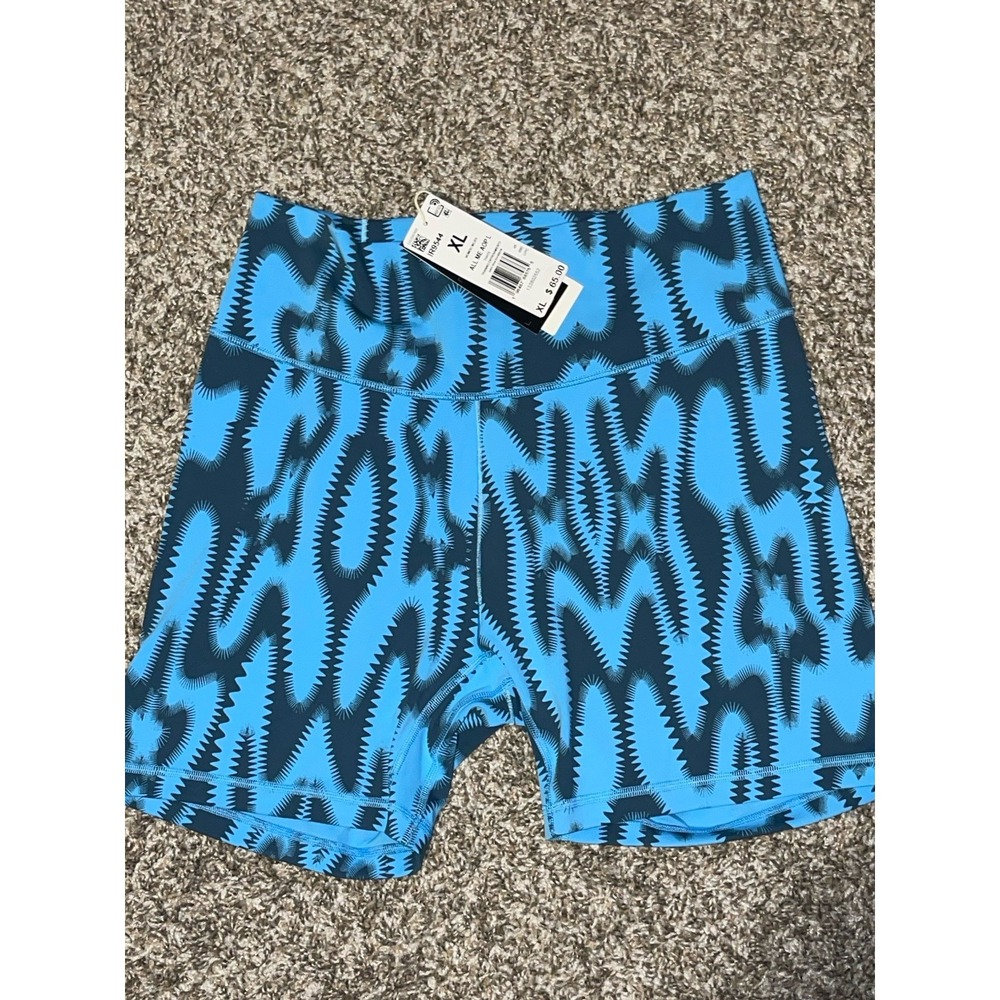 Adidas All Me AOP L Women's Performance Tight Fit Shorts & Short Tank/Bra Set XL - Picture 8 of 11